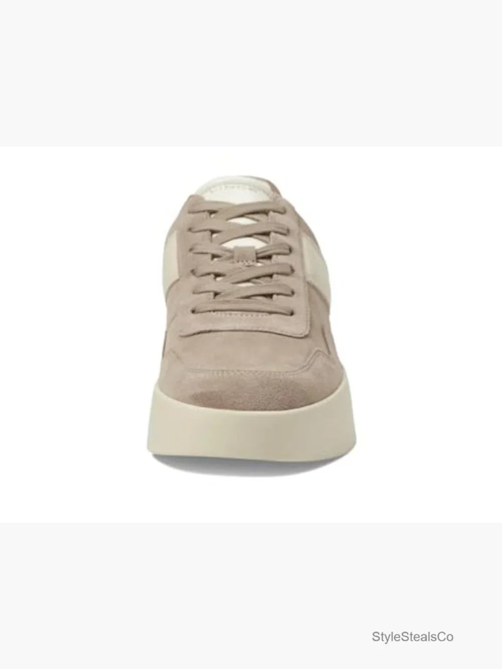 Vintage Retro Platform Sneakers Lace Up Leather Foam Sole - Picture 6 of 6
